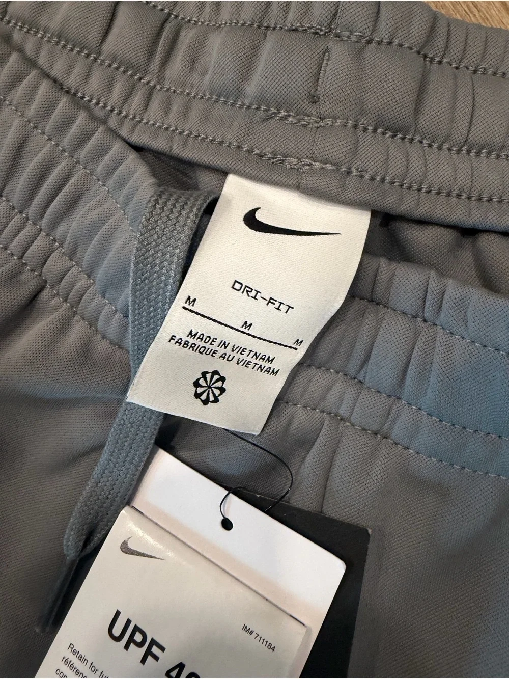 Nike Gray Men's Jogger Sweatpants with Black Swoosh I Size Medium
